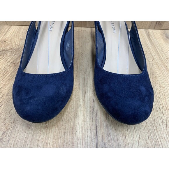 SUN STONE Miley Wedge Buckle Sandals Shoes Women's 9.5 M Cut Out Sides Round Toe - Picture 6 of 16